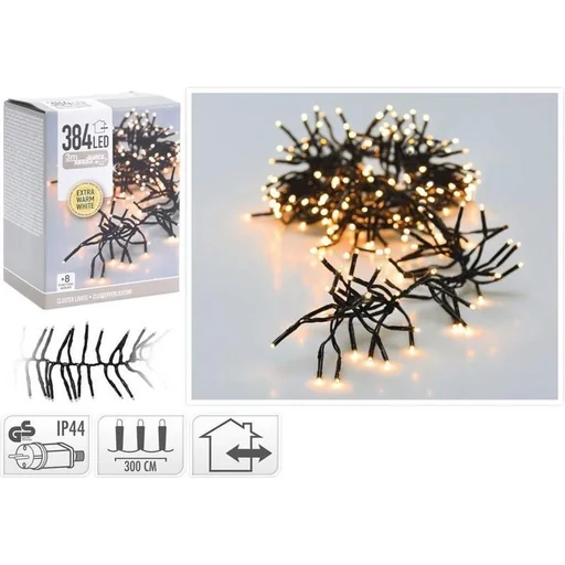 "Cluster lighting 384LED - warm white - 3m image"