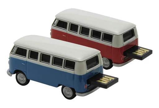 "USB stick 32GB VW Bus T1 blue/white image"