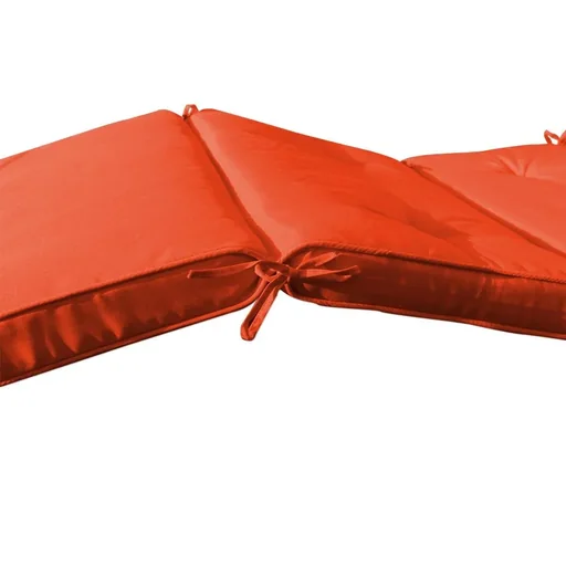 "Garden cushion for lounger with loops - Orange - 196x55x5cm image"