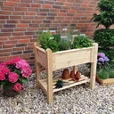 Solid herb bed, small, natural