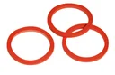 Seal for valve 3 mm, red, pack of 5