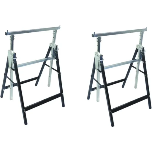 "2 pieces height-adjustable trestles 800-1300mm image"