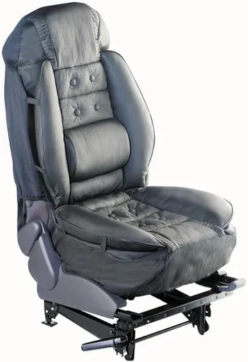 "Ergonomic seat cushion, black image"