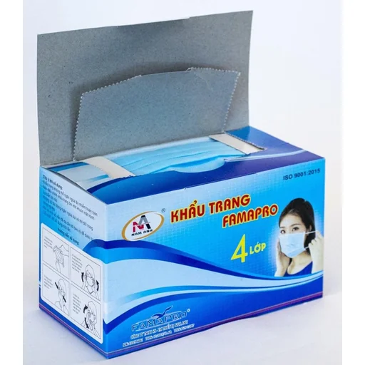 "Face mask - 50 pieces - 175 x 90 mm - Blue lettering IIR image"