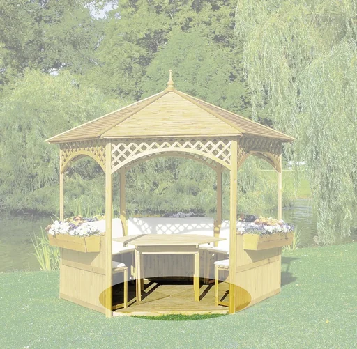 "Wooden floor for pavilion "Palma" image"
