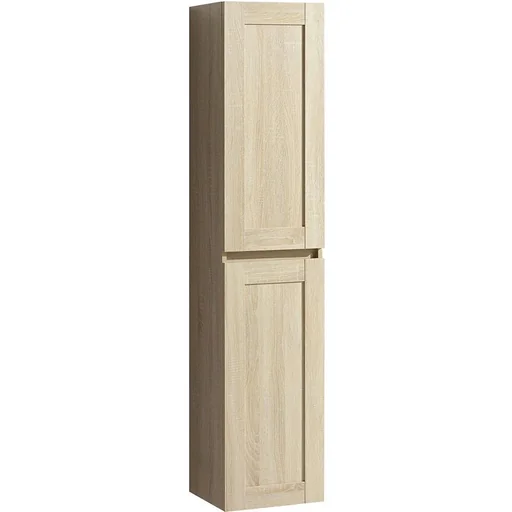 "Reno bath tall cabinet 35x32x160cm oak image"