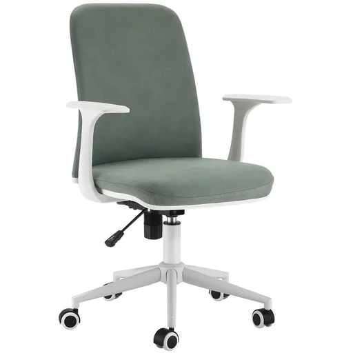 "Office chair with rocker function Home office chair Height adjustable desk chair ergonomic 360° swivel wheels foam image"