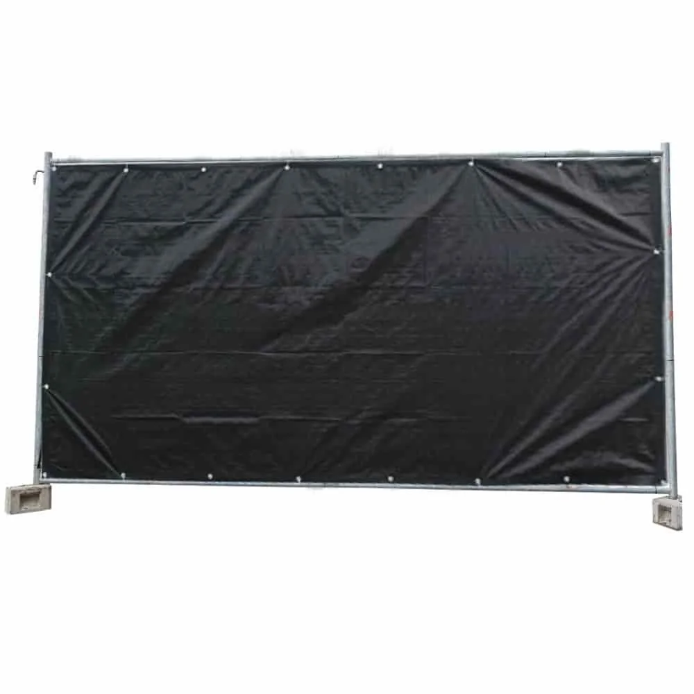 "Bouwhekzeil 160g/m² zwart PE 1,76m x 3,41m image"