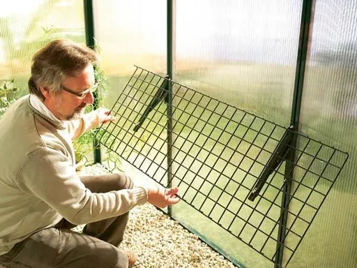 "Greenhouse folding table, stainless steel, 40 x 120 cm image"