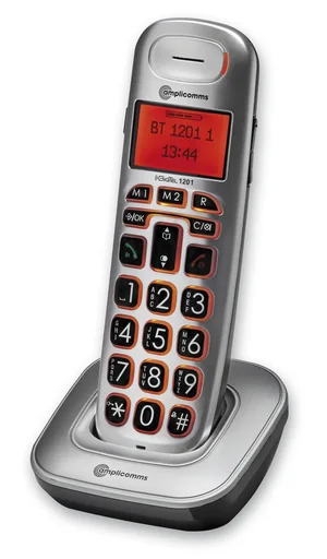 "Handset amplicooms BigTel 1201 with backlight, cordless image"