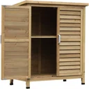 Equipment cabinet with louvre doors