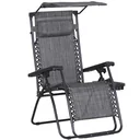 Sun lounger with pillow