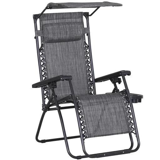 "Sun lounger with pillow image"