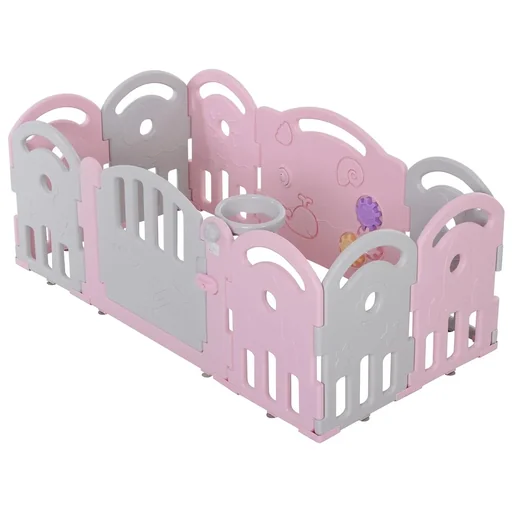 "Baby playpen with ball basket and 3 gears image"