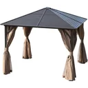 Garden gazebo with lantern hook