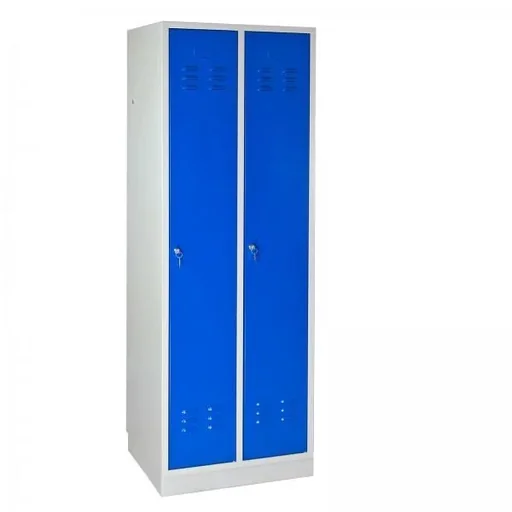 "Locker cabinet RAL 7035 / 5012, 1775 x 600 x 500 mm image"