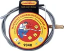 Drain cleaning shaft with crank