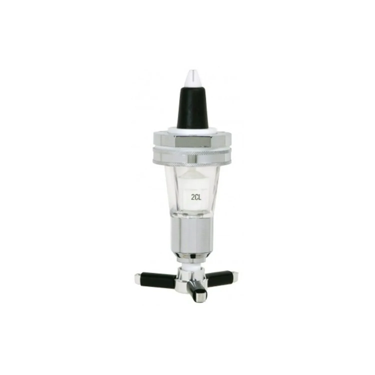 "Non Drop Maatschenker voor 0,7 - 1,0 liter flessen zilver, Serveerhoeveelheid: 40 ml image"