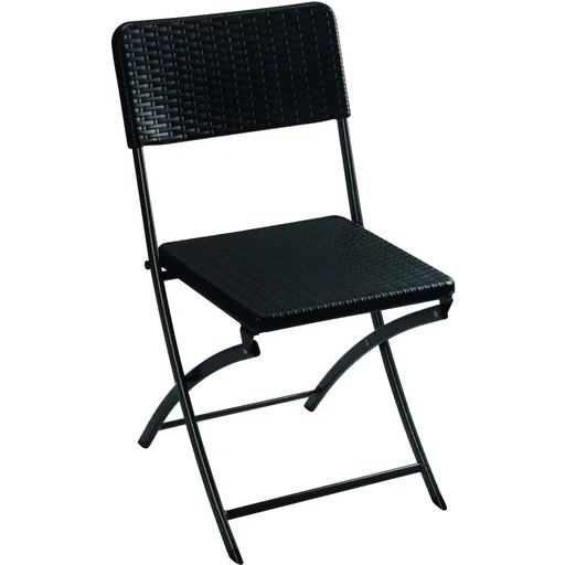 "folding chair - in rattan look image"
