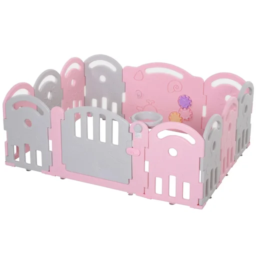 "Baby safety gate with ball basket and 3 gears image"