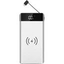 VT-3508 Power Bank with QI Wireless Charging Function - 20,000 mAh - Includes Micro USB Cable - White
