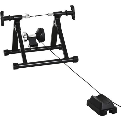 "Roller trainer with magnetic brake black/silver image"