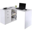 Corner desk MDF, white