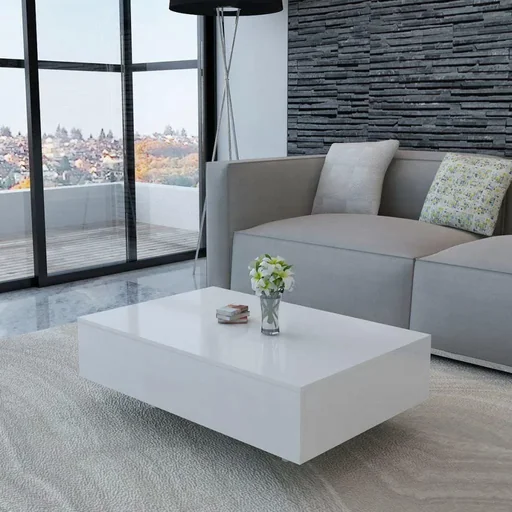 "Coffee table high gloss white image"