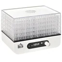 Dehydrator Dehydrator with 5 trays Dehydrator with 35-70° temperature control 72 hour timer 400 watt meat