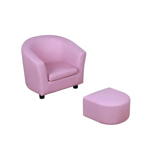 "Children's armchair with footstool image"