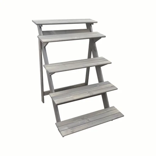 "Flower staircase small, grey image"