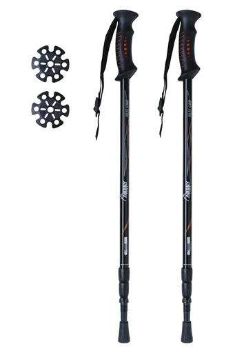 "Telescopic hiking and trekking poles, adjustable up to 135 cm image"