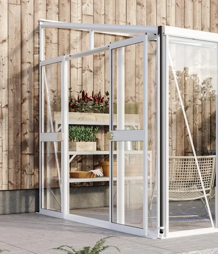 "Double door kit for Helena + Athene, color white, color with ESG image"