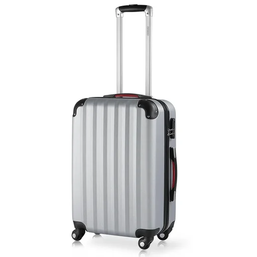 "Hard-shell suitcase silver L image"