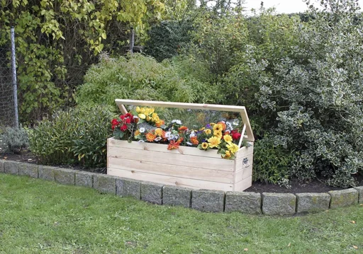 "Cold frame with soil & foil image"