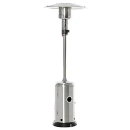 Terrasverwarmer met anti-kantelschakelaar automatische veiligheidsuitschakeling terrasstraler met wielen ro