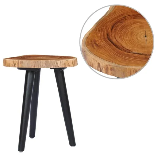 "Coffee table 40x45 cm solid teak image"