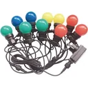 VT-71020 LED cable 10 meters with plug, including 20x 0.5W LED bulbs, RGBY, 600 lumens, IP44