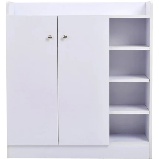"Shoe cabinet shoe rack household cabinet 2-door image"