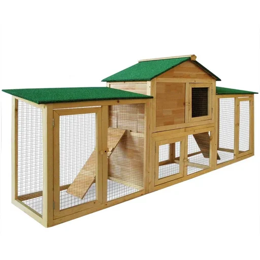 "Rabbit hutch 204 x 45 x 84 with 2 floors image"
