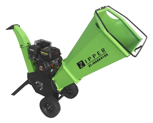 "Petrol shredder "ZI-HAEK4100", with 2 reversible blades, 4100 watts, green image"