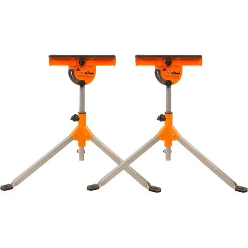 "Triton Multifunctional Roll Stand MSA200 - 180° rotatable - Max. 100 kg - 80x80x107 cm - Set of 2 image"