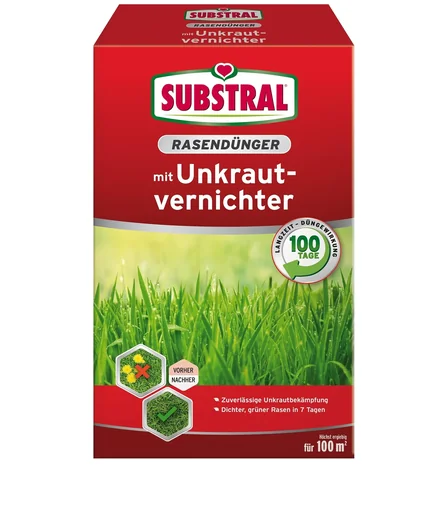 "Lawn fertilizer with weed killer 2 kg image"