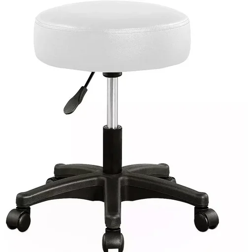 "Rolling stool work stool - rotatable and adjustable image"