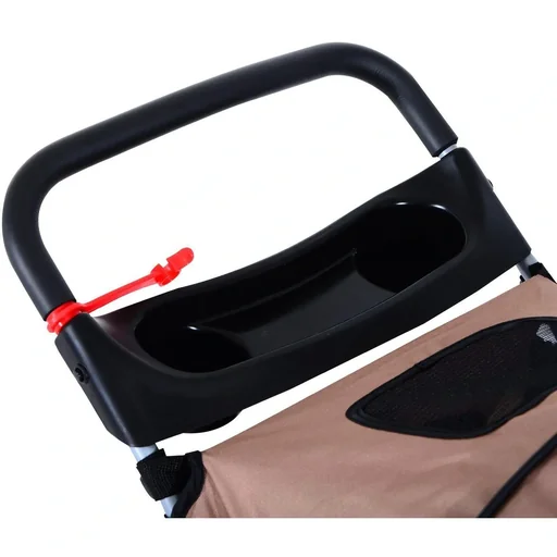 "Dog Cart Dog Buggy Pet Stroller Coffee Brown image"