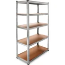 2 shelves / storage racks with 5 compartments - 175x75x30cm - 350kg