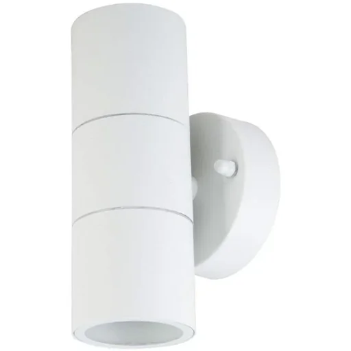 "VT-7622 Outdoor Wall Light Up/Down - GU10 - Stainless Steel - White - IP44 image"