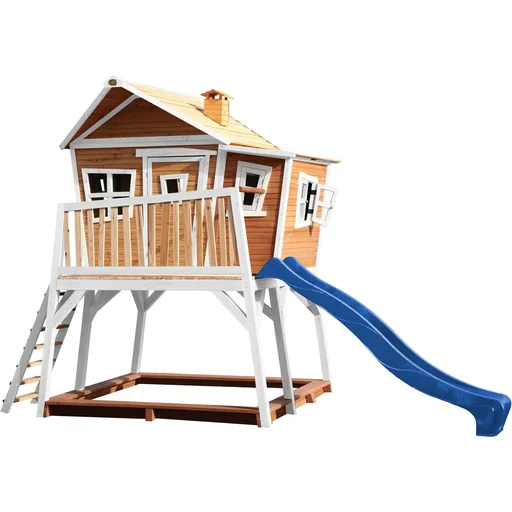 "Max Playhouse Brown/White - Blue Slide image"