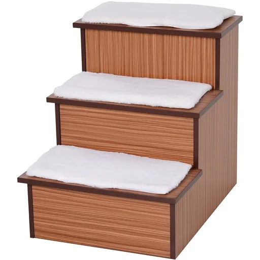 "Dog stairs with storage boxes MDF plush image"