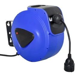 Kabeltrommel 15 m+1.3 m Leitung Automatik Kabelaufroller Outdoor Aufroll stromka